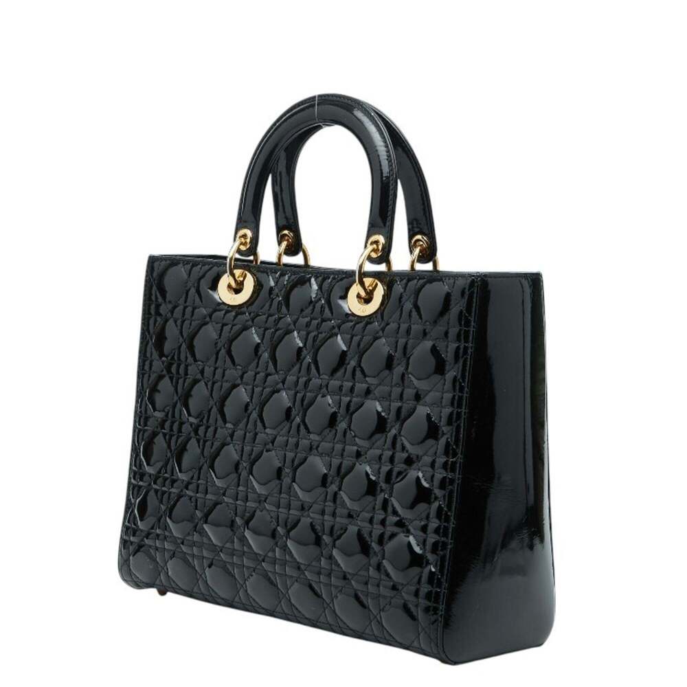 CHRISTIAN DIOR Black Leather Shoulder Bag - Picture 2 of 10